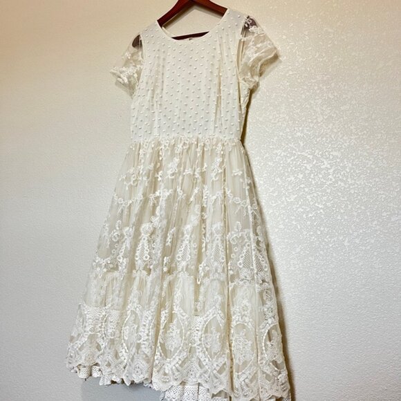ModCloth Geode Large Vintage Prairie Western Grunge Dress - Picture 1 of 4